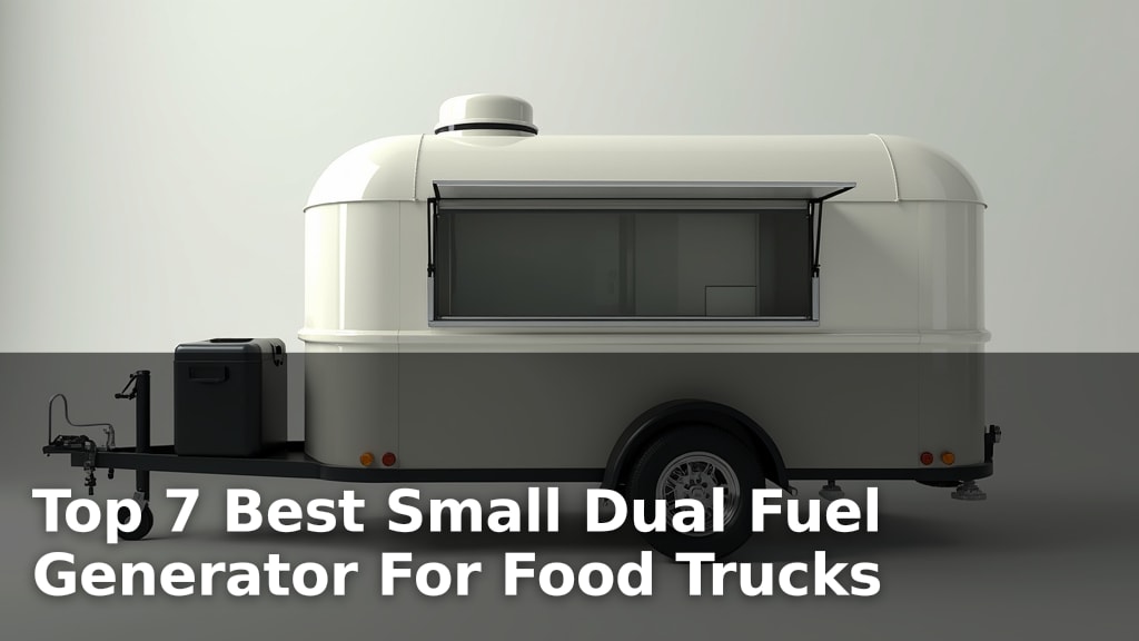 Top 7 Best Small Dual Fuel Generator For Food Trucks