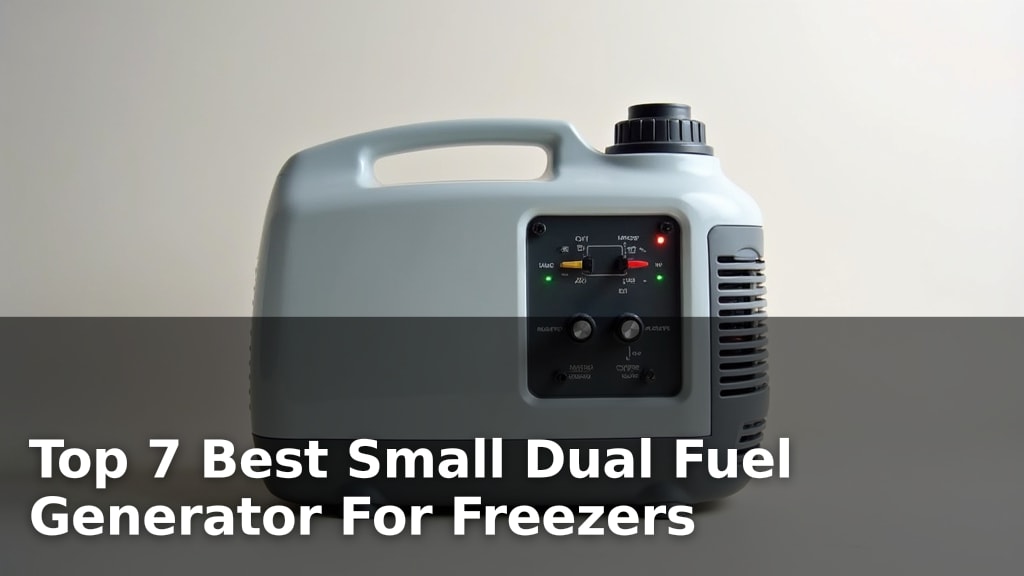 Top 7 Best Small Dual Fuel Generator For Freezers