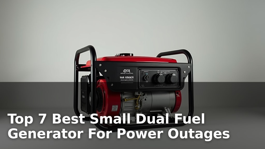 Top 7 Best Small Dual Fuel Generator For Power Outages