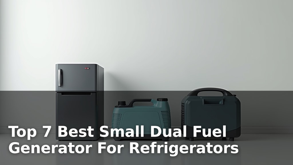 Top 7 Best Small Dual Fuel Generator For Refrigerators