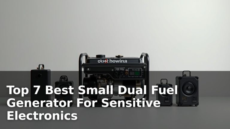 Top 7 Best Small Dual Fuel Generator For Sensitive Electronics