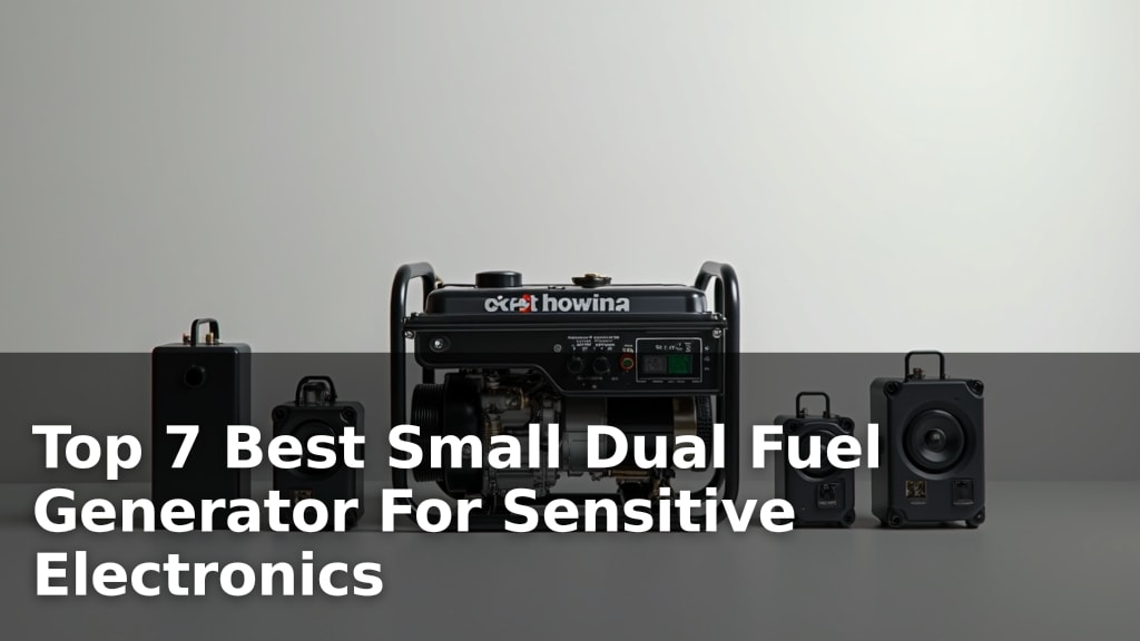 Top 7 Best Small Dual Fuel Generator For Sensitive Electronics