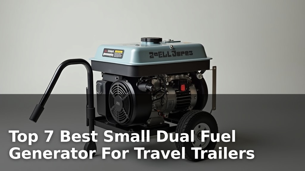 Top 7 Best Small Dual Fuel Generator For Travel Trailers