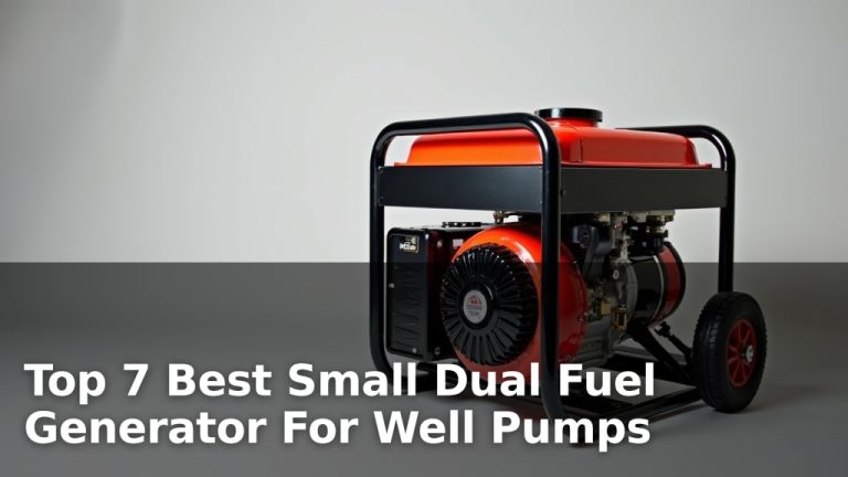 Top 7 Best Small Dual Fuel Generator For Well Pumps