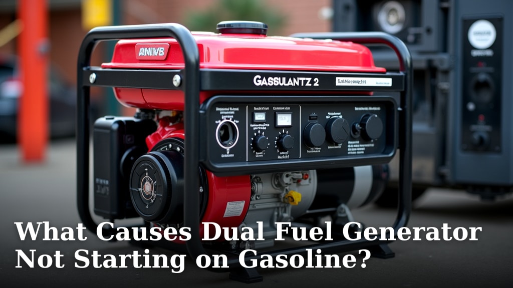 What Causes Dual Fuel Generator Not Starting on Gasoline?