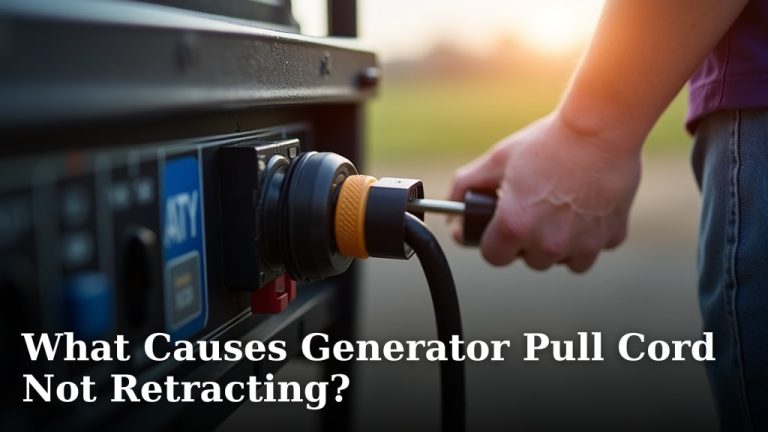 What Causes Generator Pull Cord Not Retracting?