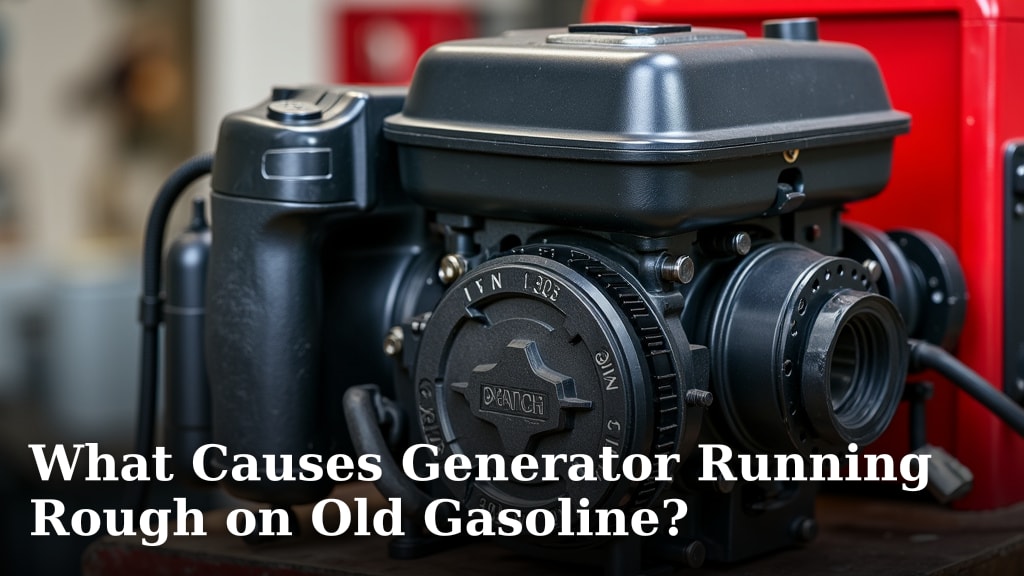 What Causes Generator Running Rough on Old Gasoline?