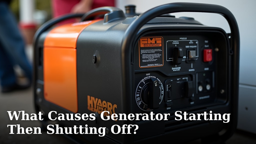 What Causes Generator Starting Then Shutting Off?
