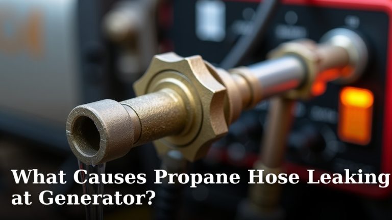 What Causes Propane Hose Leaking at Generator?