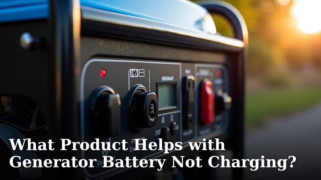 What Product Helps with Generator Battery Not Charging?