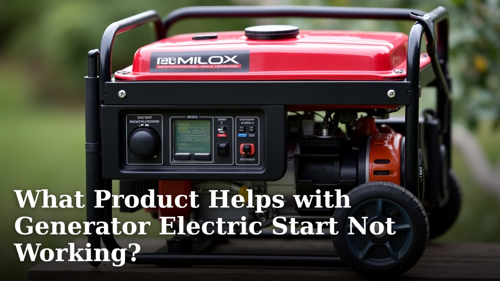 What Product Helps with Generator Electric Start Not Working?