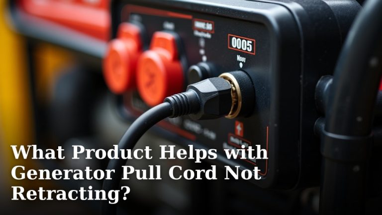 What Product Helps with Generator Pull Cord Not Retracting?