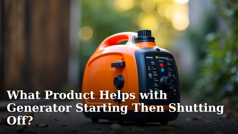 What Product Helps with Generator Starting Then Shutting Off?