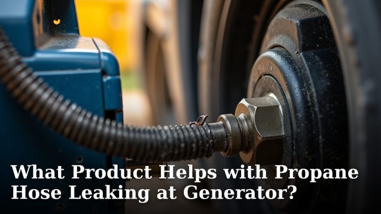 What Product Helps with Propane Hose Leaking at Generator?