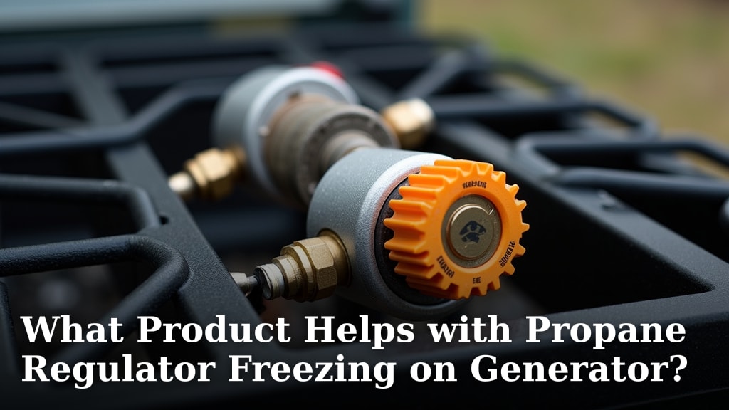 What Product Helps with Propane Regulator Freezing on Generator?