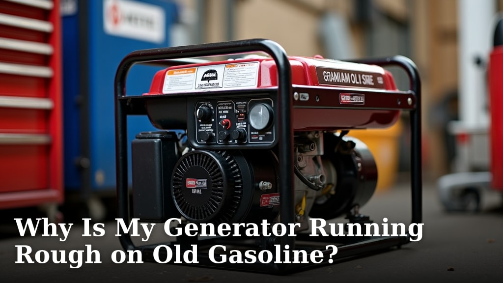 Why Is My Generator Running Rough on Old Gasoline?